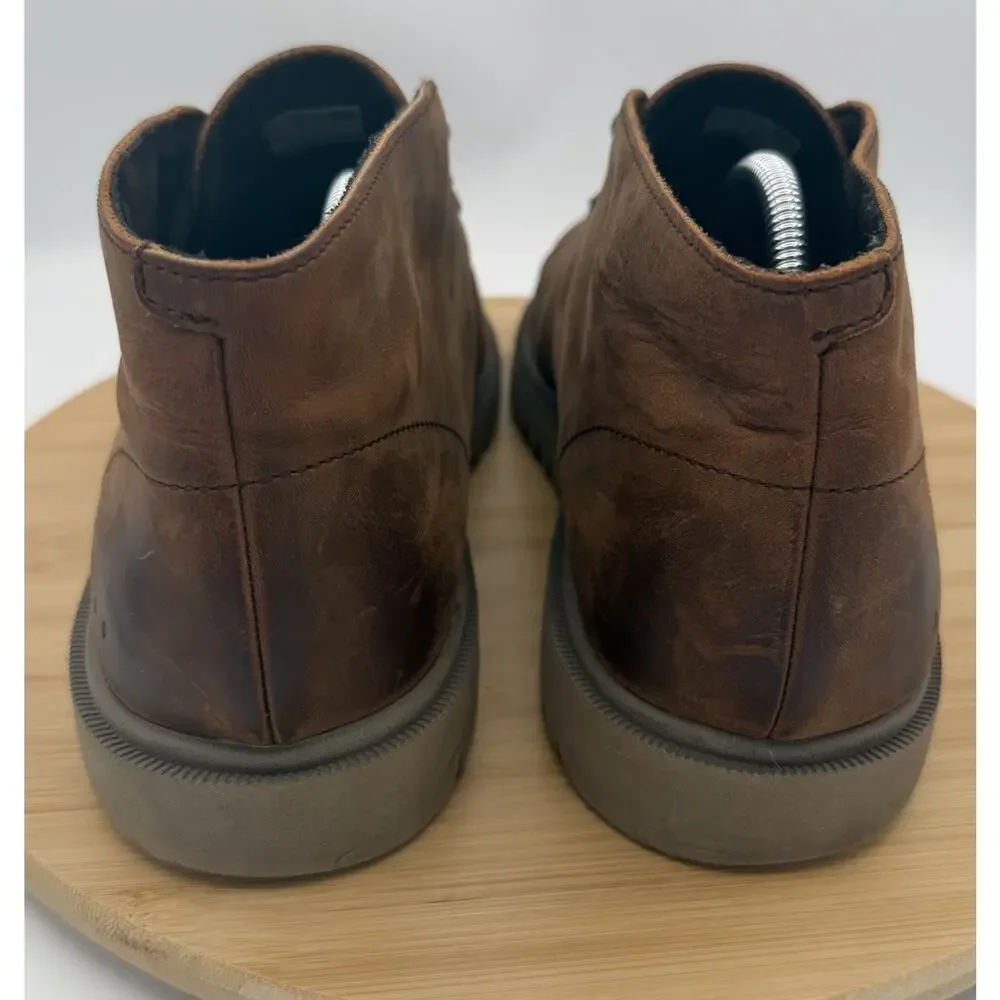 REEF Leucadian Brown Leather Chukka Boots Shoes Men’s Size 10.5